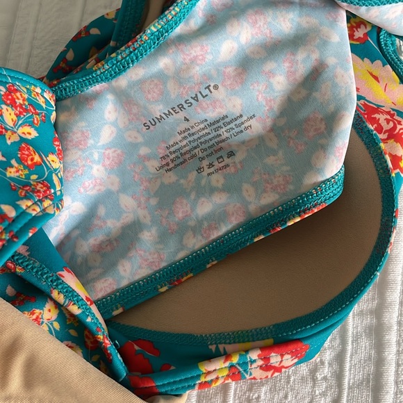 NWT Summersalt Terrace Floral Bikini Set - Size 4 - Picture 9 of 9